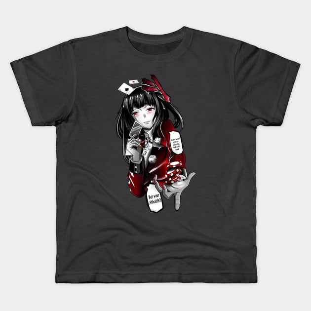 kakegurui Kids T-Shirt by StevenBag